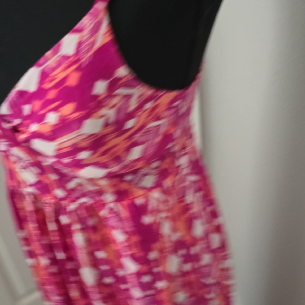 Pink Patterned Maxi Dress - Picture 3 of 5